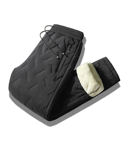 Calças Harem Masculinas outono e inverno novas acolchoadas e engrossadas para uso externo -20 graus neve calças quentes masculinas à prova de vento
