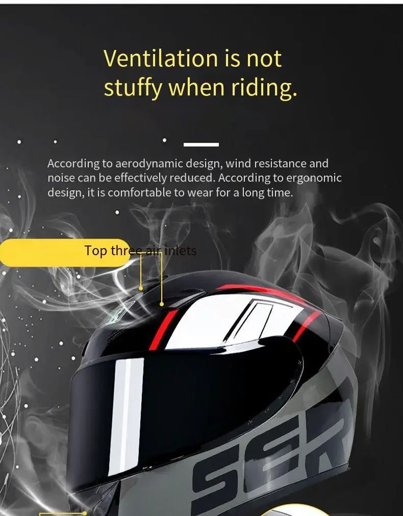 Capacete de Moto Retrô Bluetooth Fechado para Homens e Mulheres – Proteção Solar e Antiembaciamento Clássico
