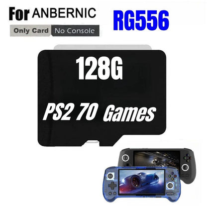 PARA ANBERNIC RG556 Console Portátil Cartão de Memória Cartão SD Cartão TF 61000 Jogos 128G 512G 256G PSP PS2 Micro SD Jogos PSP