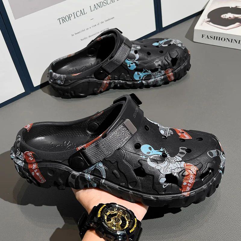 Men Shoes Slippers Men Garden Flat Sandals Platform Sandals Man Summer Sandals 2025 Male Sneakers Outdoor Flip Flops Home Clogs