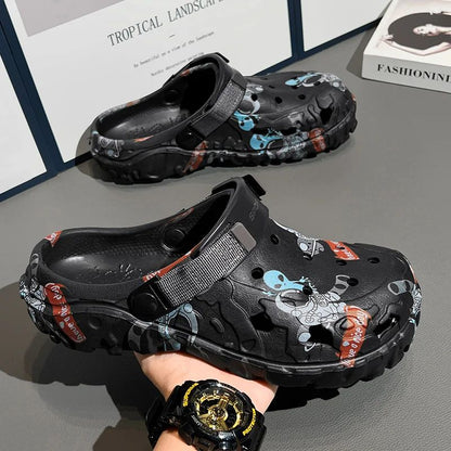 Men Shoes Slippers Men Garden Flat Sandals Platform Sandals Man Summer Sandals 2025 Male Sneakers Outdoor Flip Flops Home Clogs