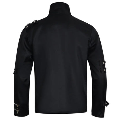 Michael Jackson cosplay Costume BAD Punk Jacket Black Slim BAD Jacket Costume T-shirt Belt Clothing Adore Stars Impersonator