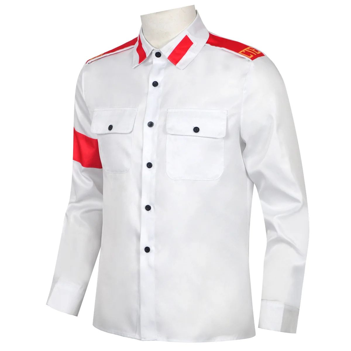 Michael CTE anti-war armband Embroidery outwear Black Red White Color Imitation Shirt Pop Star Cosplay Costume Outfit