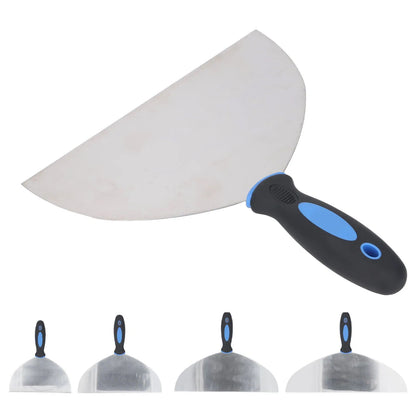 Espátula de Aço Inoxidável Ferramenta Raspador de Massa Papel de Parede Tinta Decalques Raspador de Gesso com Furo para Pendurar para Reparo de Drywall