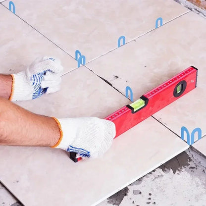 100/200 Peças Espaçadores Cerâmicos Reutilizáveis em U Clips Niveladores de Azulejos Cunhas para Fixação de Frestas de Azulejos de Chão e Parede Ferramentas de Construção