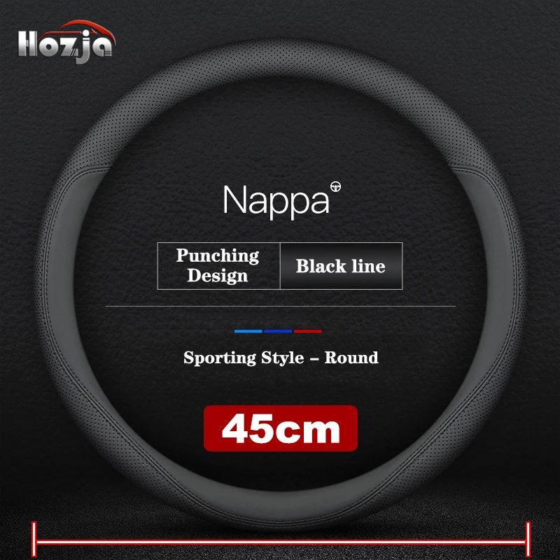 38CM 40CM 42cm 45cm 47cm Car Truck Extra Large Artificial Leather Steering Wheel Braid Cover Universal Auto Interior Accessories