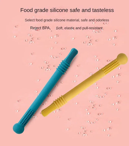 Brinquedo de Mastigar Seguro para Bebês, Mordedor de Silicone para Dentes Molares, Mordedores para Bebês, Alça de Silicone Molar para Bebês, Brinquedo de Segurança para Bebês