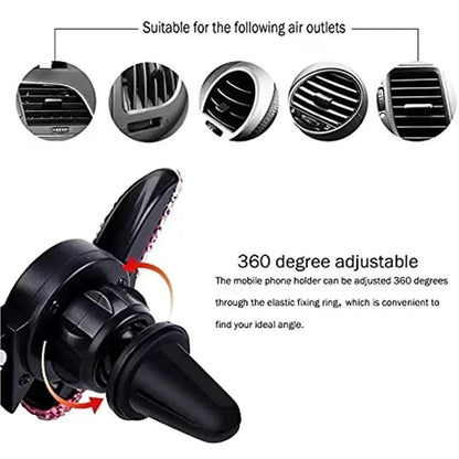VIKEFON Suporte Universal para Celular para Carro Suporte para Celular Saída de Ar Clipe Estável Acessórios para Interior de Carro