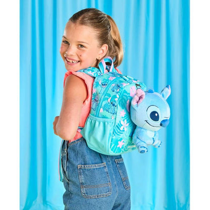 Miniso Disney Stitch Kawaii Children Schoolbag Set Cartoon Student Bookbag Lunch Bag Pen Case Casual High Capacity Backpack Gift