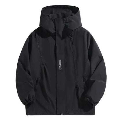 Big Size 12XL Bomber Jacket Men Hooded Zipper Windbreaker Male Fishing Waterproof Windproof Windshield Outerwear Large Plus Fat