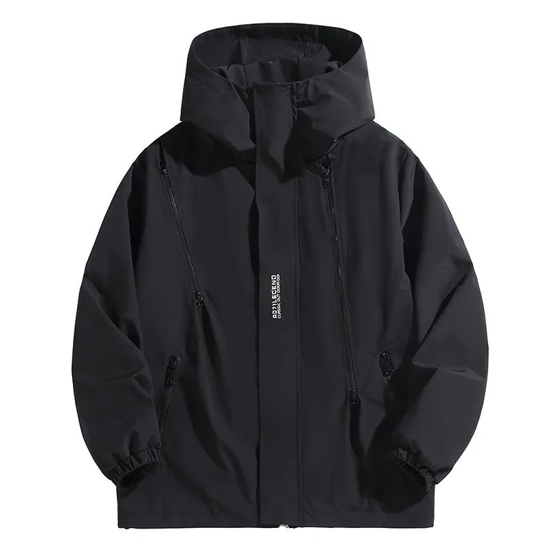 Big Size 12XL Bomber Jacket Men Hooded Zipper Windbreaker Male Fishing Waterproof Windproof Windshield Outerwear Large Plus Fat