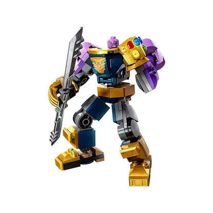 76302 76307 Superhero Bricks Avengers Thor Iron Man Thanos Assemble Compatible Action Figure Toy Building Blocks Model Ornament