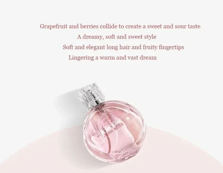Perfume Feminino de Marca 100ml Perfume Clássico Leve Aroma Floral Fragrância Romântica Longa Duração Spray Corporal Charmoso