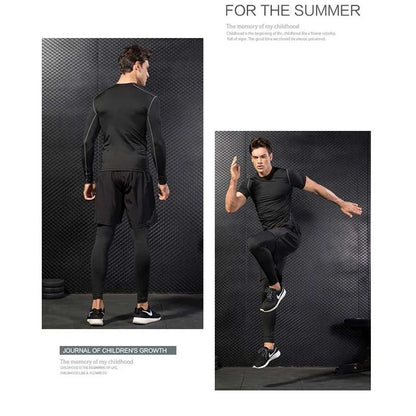 Calça Masculina Casual para Atividades ao Ar Livre 2025 de Secagem Rápida para Pesca, Ciclismo, Caminhada e Calça de Corrida Fitness Elástica Justa de Duas Peças