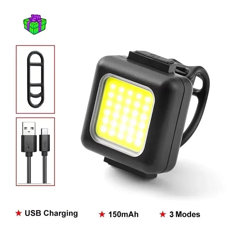 BUCKLOS Bike Light COB Front Rear Bicycle Lights LED Rechargeable Mountain Road Bicycle Lamp MTB Tail Light Cycling Flashlight