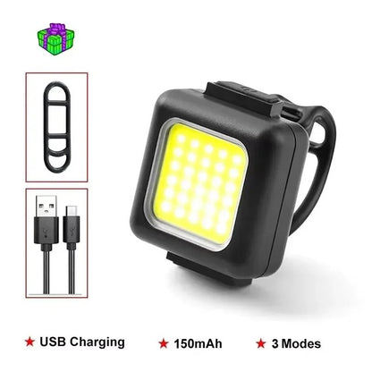 BUCKLOS Bike Light COB Front Rear Bicycle Lights LED Rechargeable Mountain Road Bicycle Lamp MTB Tail Light Cycling Flashlight