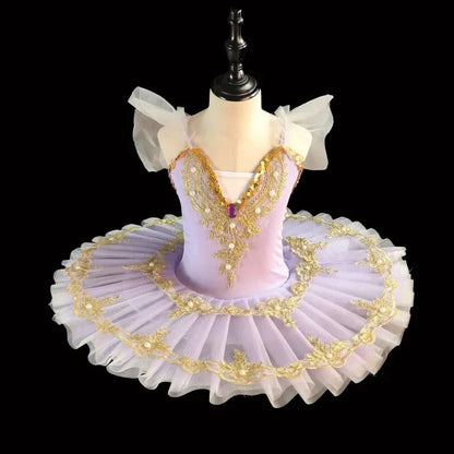Summer Girl Dress Ballet Elegant Vestidos Kids Dance Costume Robe Fille Stage Children Outfit Baby Clothing Tutu Girls Dresses