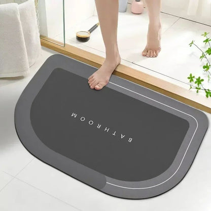 Quick Dry Bath Mats Super Absorbent Rug Bathroom Non Slip Bath Rug Toilet Carpet Front Entrance Door Mat Tapetes De Baño