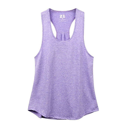 Sleeveless Racerback Yoga Tank Top,Women's Quick Dry Running Training Sports Vest Fitness Gym Top Workout Yoga Shirts