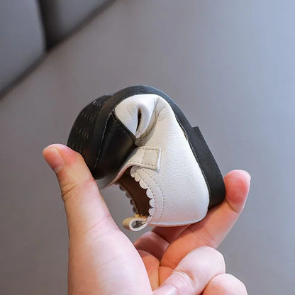 Classic Girls Fashion Princess Shoes New Patchwork Toddler Casual Shoes Spring Autumn Children Versatile Kids Walking Flat Shoes