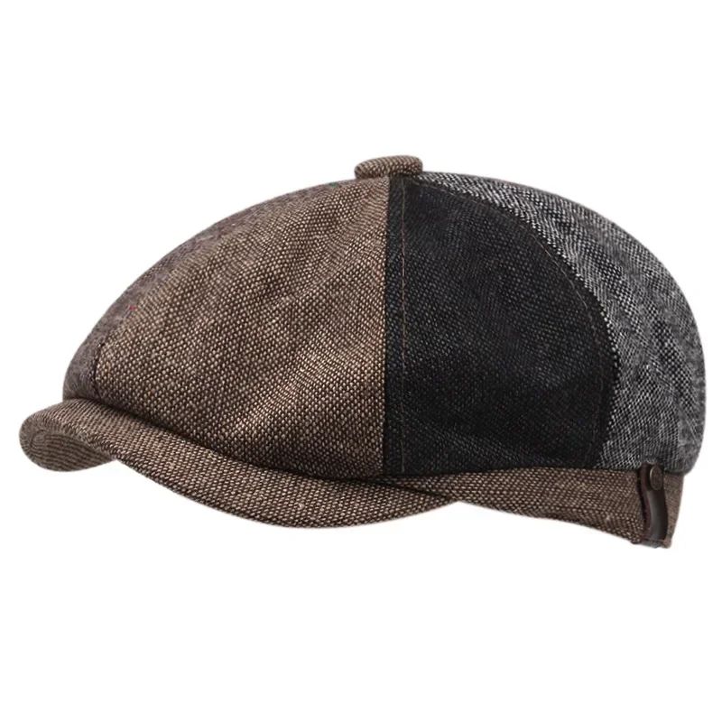 Classic Hat for Men Caps Vintage Retro Tweed Peaky Blinders Beret Hat Flat Peaked Cap Street Hats for Women Men