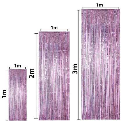 Gold Foil Curtain Fringe Pink For Backdrop Party Back Drop Photo Booth Wedding Graduations Birthday Christmas Event