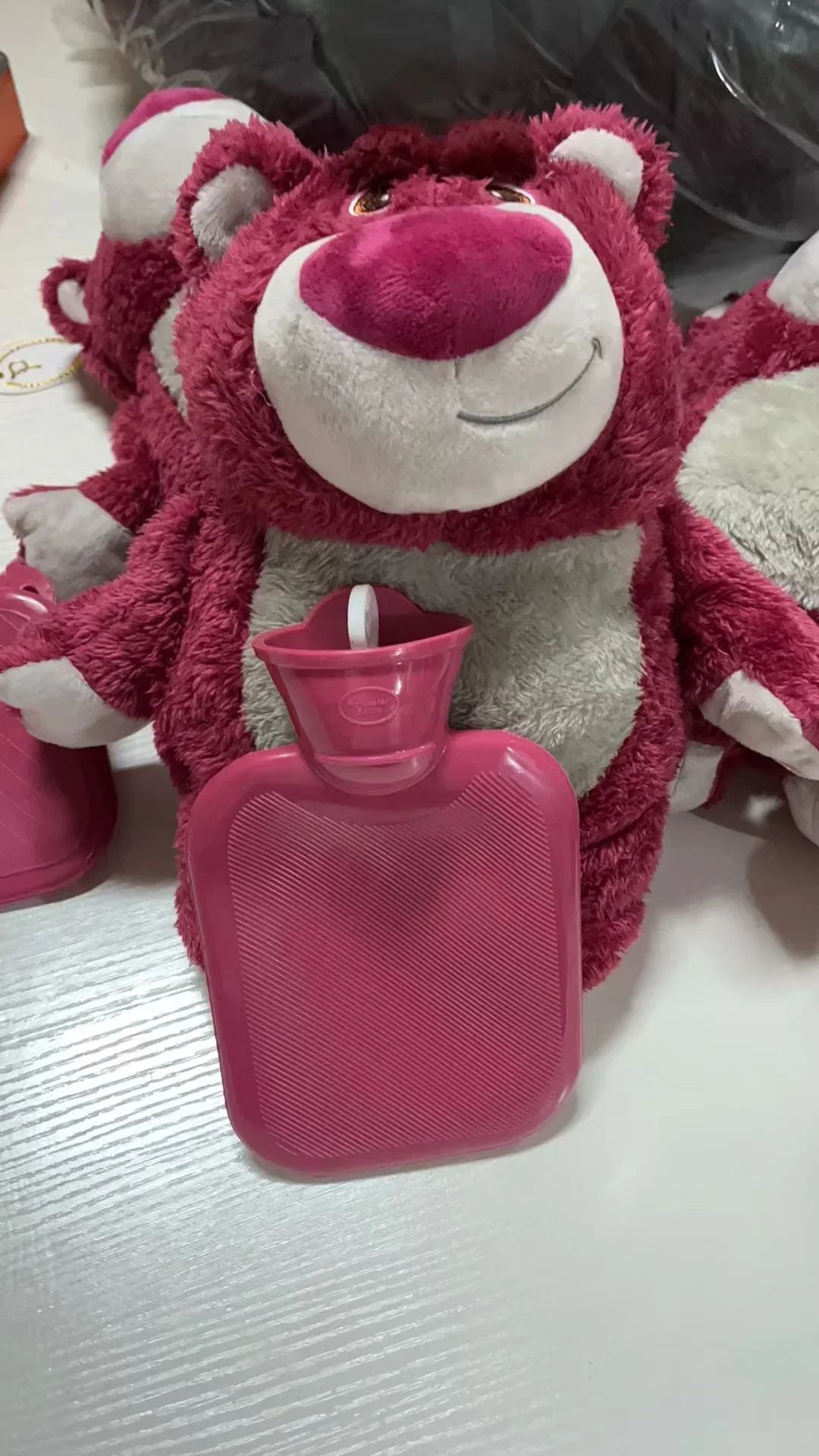 in stock Disney Stitch Angel Lotso Pooh Bear Dumbo Plush Hand Warm Bottle Hot Water Bottles Portable Warm Hand Bag Girl Gift