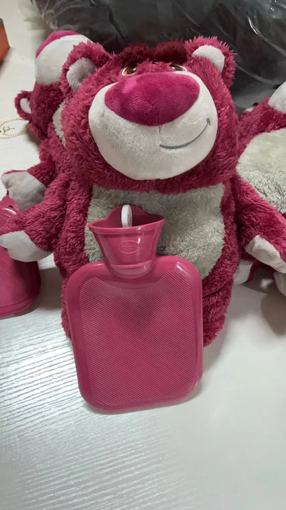 in stock Disney Stitch Angel Lotso Pooh Bear Dumbo Plush Hand Warm Bottle Hot Water Bottles Portable Warm Hand Bag Girl Gift