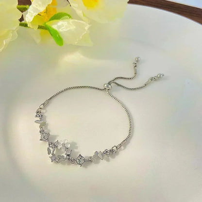 Pulseira de Tulipa de Opala Requintada com Zircônia para Mulheres Acessório Diário Personalizado da Moda Joias para Festas Presentes de Aniversário