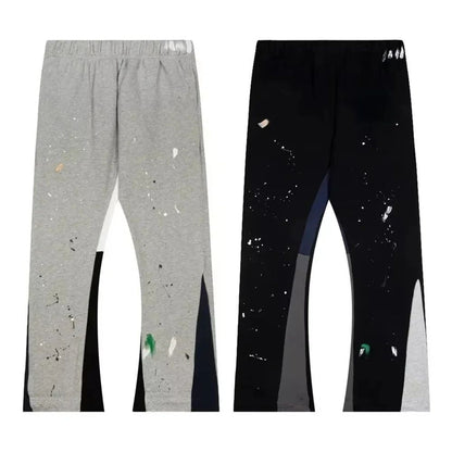 Tie Dye Sweatpants Fashion Y2K Retro Men's and Women's Hip Hop Letter Loose Casual Stretch Waist Jogging Pants