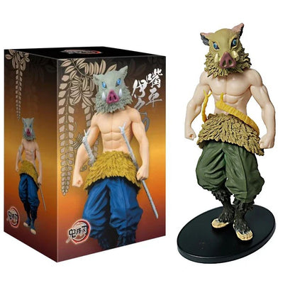 Boneco de Anime Demon Slayer Kimetsu No Yaiba Tanjiro Nezuko Zenitsu Figurine Inosuke Guerreiro Bonecos de Ação Colecionáveis Brinquedo Modelo
