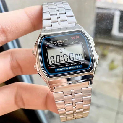 F91W Luxury Watch Waterproof Retro Digital Stainless Steel Sports Military Watches Men Women Electronic Wrist Watches Clock