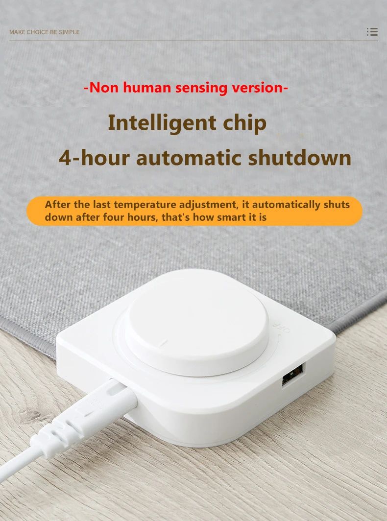 Intelligent Electric Heating Mouse Pad Winter Hand Warmer Computer Desk Heated Mat Office Desk Warming Pad Keyboard Table Mat