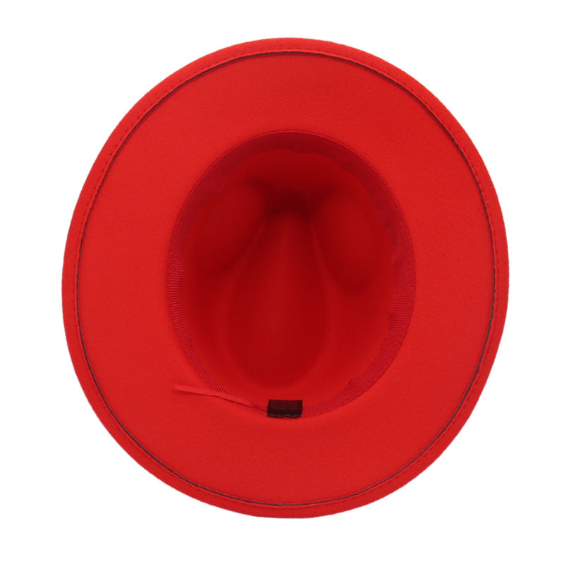 Women Fedora Hat Autumn Winter Luxury Men Top Hats Trendy Formal Wedding Decorate Black Green White Panama Cap Fedoras Gorras