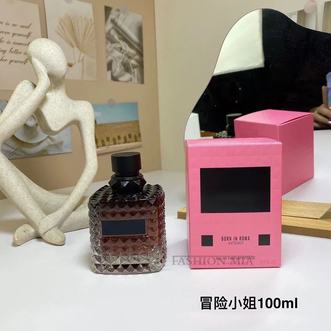 100ml Quente Marca Perfume Designer Garrafa de Vidro Mr Darkness Longa Duração Rosa Eau