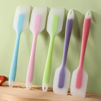 Espátula de Silicone Creme Manteiga Cozinha Cozimento Espátula Utensílios Resistentes ao Calor Raspador Decorador Ferramentas Translúcidas para Cozinha e Confeitaria