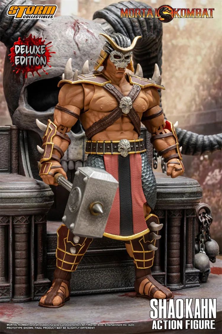 Storm Toys Mortal Kombat Final BOSS Shao Kahn DCMK14 Luxury Edition Vilão Goro DCMK18 Action Figure Modelo Brinquedos Presentes Em Estoque