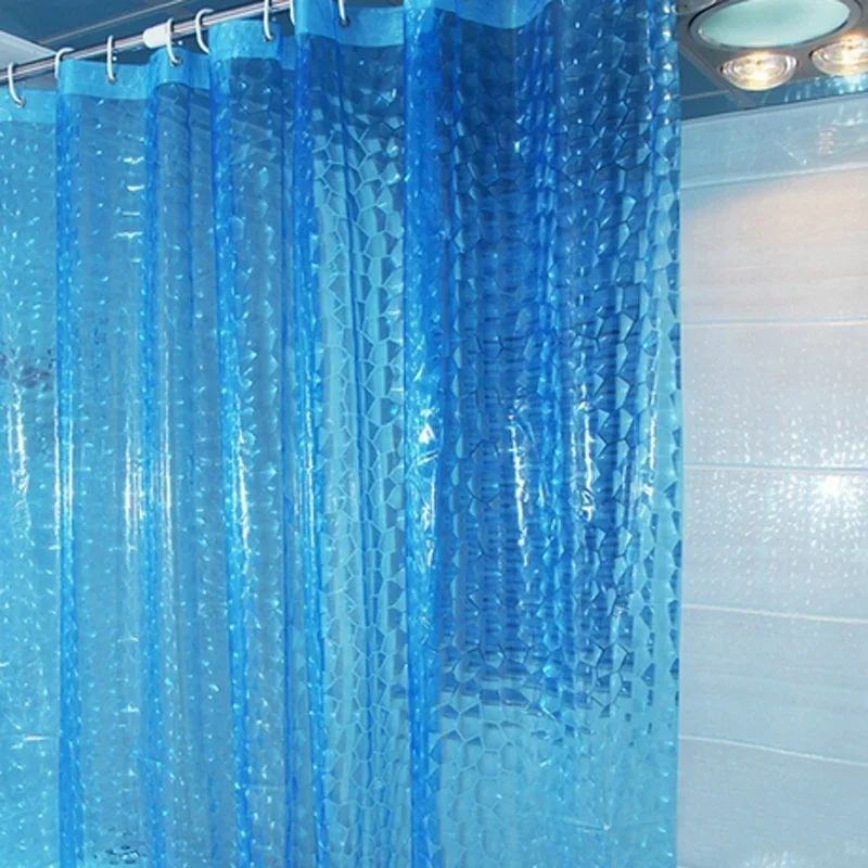1PCS 180x180cm Cortina de Banho 3D Transparente Mais Grossa Impermeável