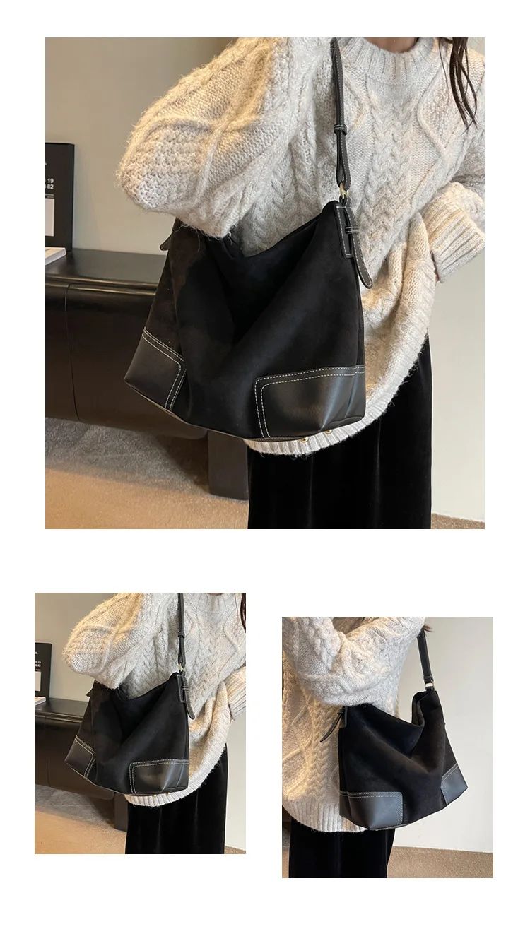Shoulder Bags Trendy Women's Soft PU Shoulder Bags Solid Color Ladies Casual Style Spring Handbag Big Handbags Crossbody Bags