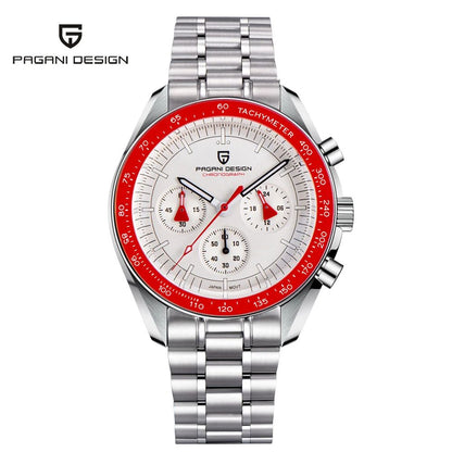 2025 New PAGANI DESIGN Mens Watches Top Brand Luxury Automatic Quartz Chronograph Waterproof Sport Stainless Steel Clock Relogio