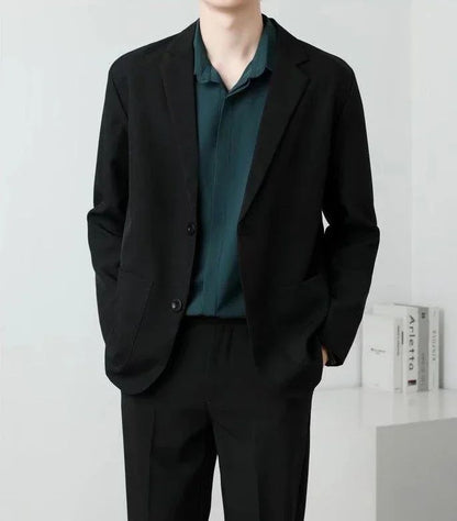 Brown Oversize Plus Big Size Jacket for Men Long Man Suits and Blazers Coats Fashionable Fashion 2025 New in Simple Breasted