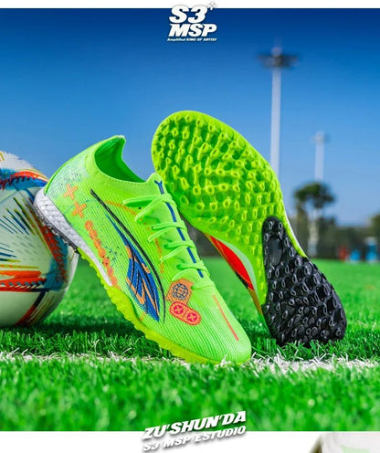 New Men Football Shoes Society Cleats Professional Soccer Shoes Indoor Fast Football Field Boots Sneaker Boy Original Training