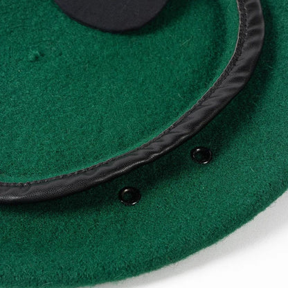 Large Size Wool  Military  Army Berets Hat for Big Head Unisex Men Women Devil Soldier Winter Warm Wide Beret Cap Painters Hats