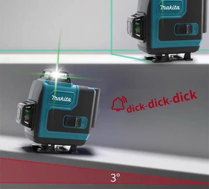 Nível a Laser Makita 16 Linhas Profissional Horizontal Vertical Laser Verde Automático 360° Autonivelante Nível a Laser Ferramentas de Construção