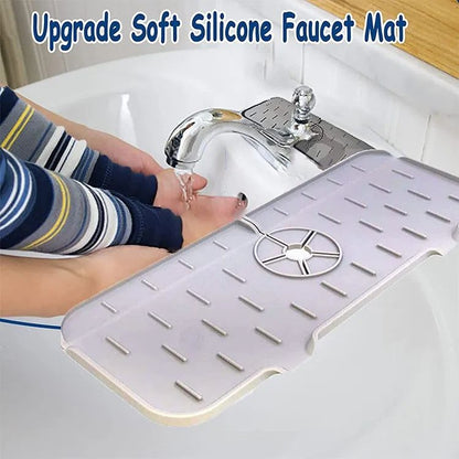 Utensílios de Cozinha Almofada Absorvente de Torneira de Silicone Prateleira Pia Protetor de Respingos Tapete Protetor de Bancada Acessórios de Tapete de Dreno de Banheiro