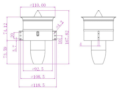 JP metal culvert 90mm 105mm 120mm EDF Ducted Fan 12 Blades  5060 4260 4250 Motor 6S 12S 14S  RC Air Plane