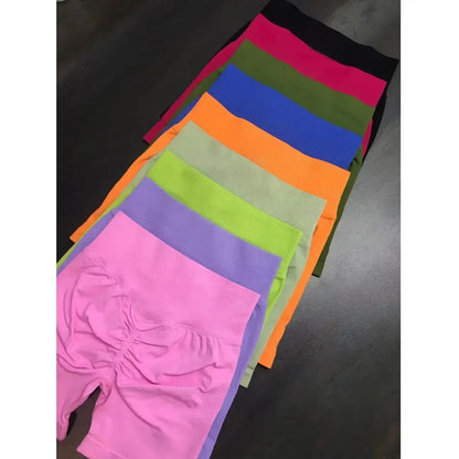 Darc-Elastic Yoga Pants for Women, Breathable Sports Shorts, Wolf Head, Naked Sense, Yoga Shorts, Peach Hip Fitness