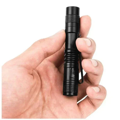 Portable Mini LED Pen Flashlight With Pen Clip Handheld Ultra Pocket Torch Use AAA Battery For Outdoor Camping Emergency Lamp