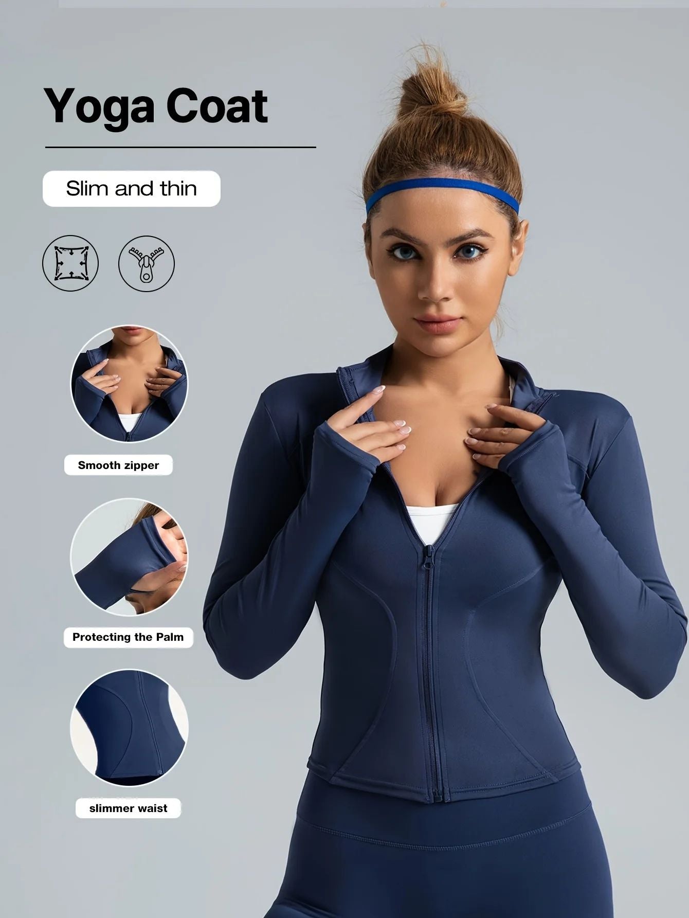 S-3XL New Style Workout Jacket Women Seamless Sports Outerwear Yoga Running Coat Stretchy Zip Up Gym Wear Slim Fit Breathable