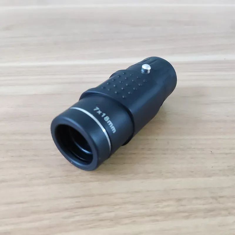 Minimonóculo HD 7X18 Ótica Totalmente Revestida Bak4 Telescópio de Bolso de Longo Alcance para Caça e Camping